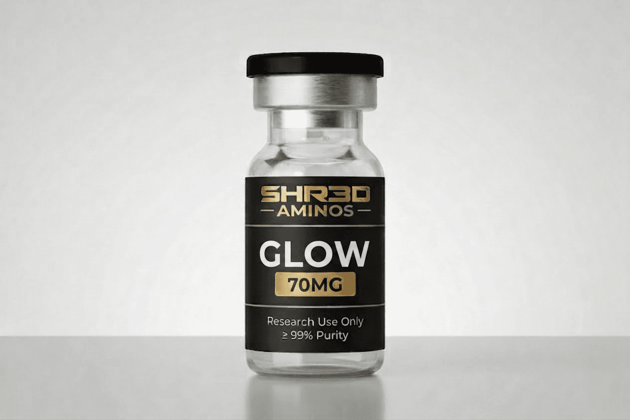 SHR3D Aminos research-grade peptide vial